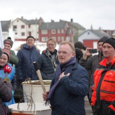 Fiskeriminister Per Sandberg Vardø Kystopprøret